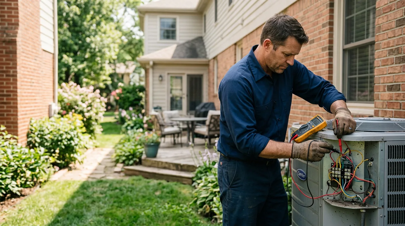 HVAC technician working near Encino, CA
